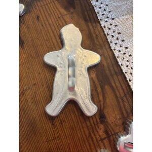 1930's Bellhop Boy Cookie Cutter Gingerbread Man Aluminum 6" x 3.75”
